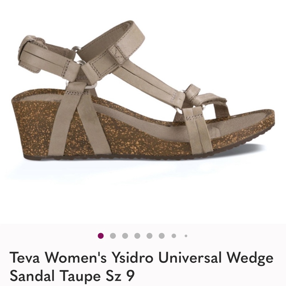 Teva Women's Ysidro Universal Wedge Sandal Taupe Sz 9